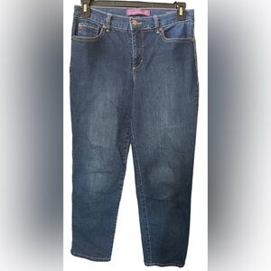 Gloria Vanderbilt Dark Blue Straight Leg Jeans Size 6